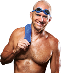 Rowdy Gaines, Three Time Olympic Gold Medalist, Loves SwimMirror